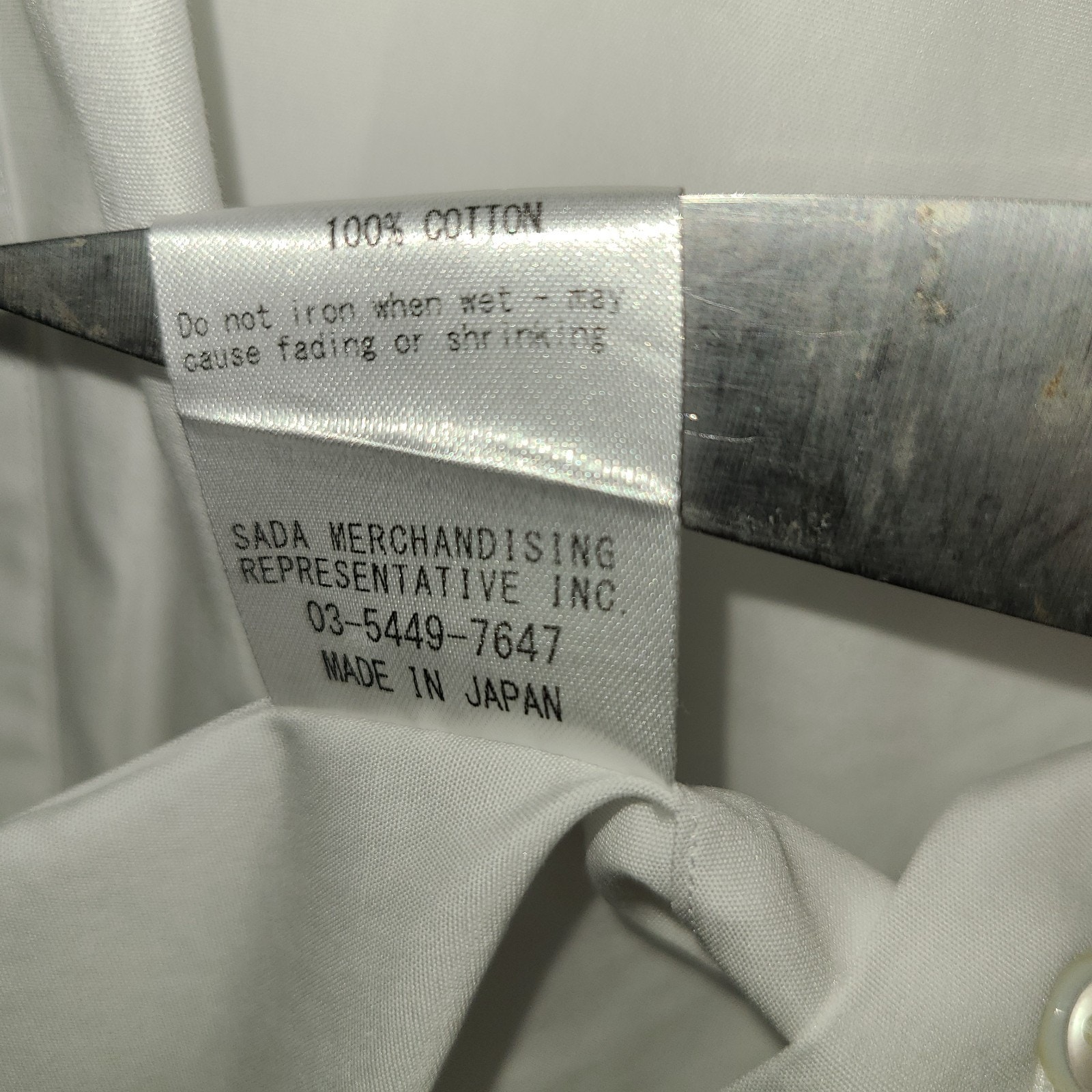 Kamakura Maker's Shirt 225 Liberty White Dress Shirt 15 1/2 34 Japan 100% Cotton — image 6 of 8